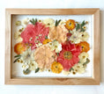 Load image into Gallery viewer, Pressed wedding bouquet in custom 11x14" frame – Omaha flower preservation, accepting bouquets from across the United States