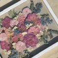 Load image into Gallery viewer, Pressed wedding bouquet in custom 16x20" frame – Omaha flower preservation, accepting bouquets from across the United States