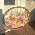 Load image into Gallery viewer, Pressed wedding bouquet in custom 18x24 Modern Oval Frame – Omaha flower preservation, accepting bouquets from across the United States