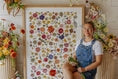 Load image into Gallery viewer, Woman holding flowers in front of a floral preservation frame